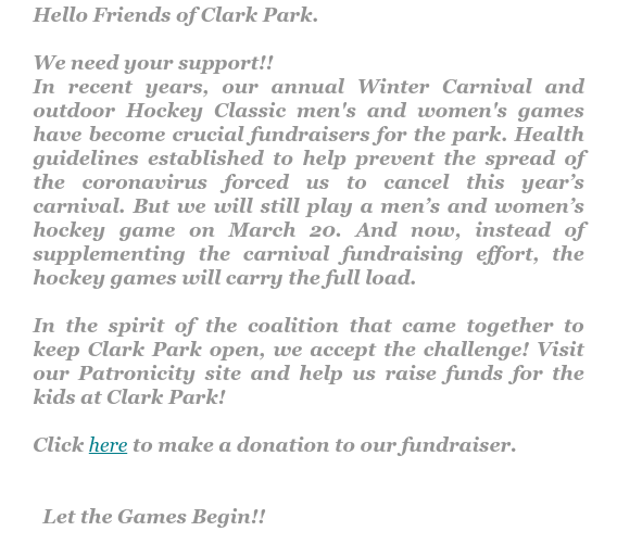 We need your support! ♥️
Click the link  to make a donation to our fundraiser. ⬇️
patronicity.com/project/clark_…
--
#Share #Support #donation #fundraising #Donate