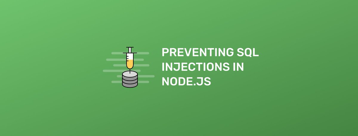 Every web application contains sensitive data that needs to be protected! You can prevent #SQL injection attacks in Node.js by:

-using placeholders
-avoid installing insecure third party packages
-using security monitoring tools

Read the blog post here:
link.sqreen.com/j_o6VMhR