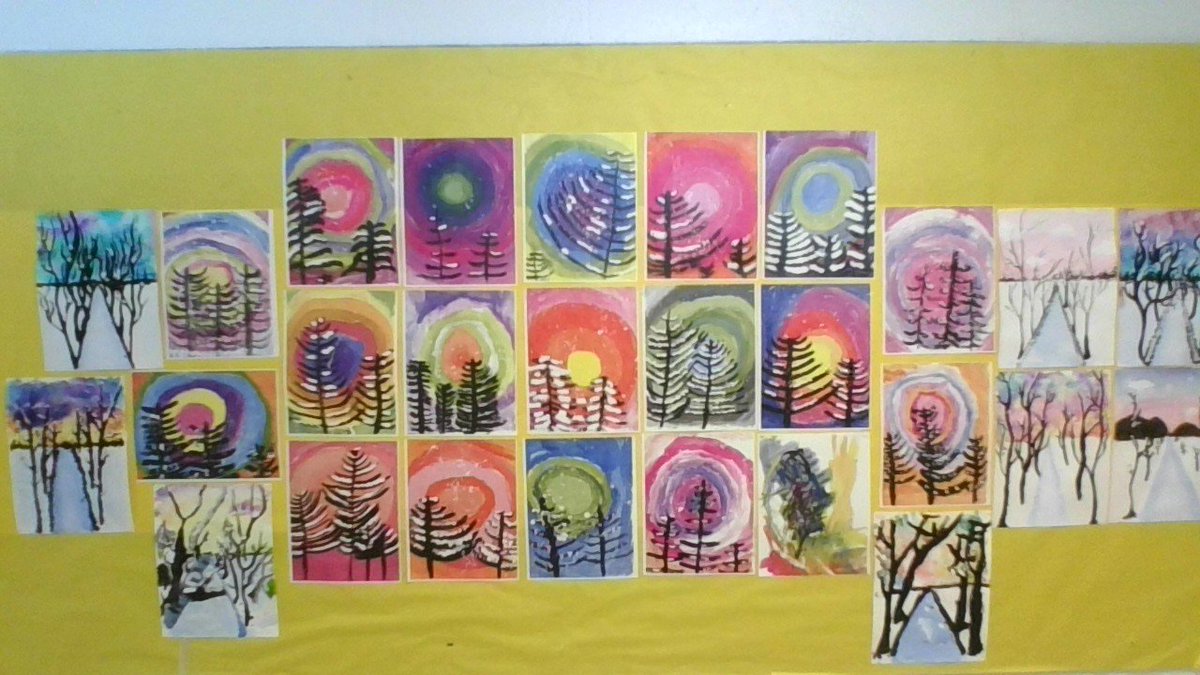 wsdvtschool's tweet photo. Winter sunsets from the students at Westford School. #schoolart #photosby8thgraders #ewsd #wsdsch https://t.co/K2Ha7QUlhz