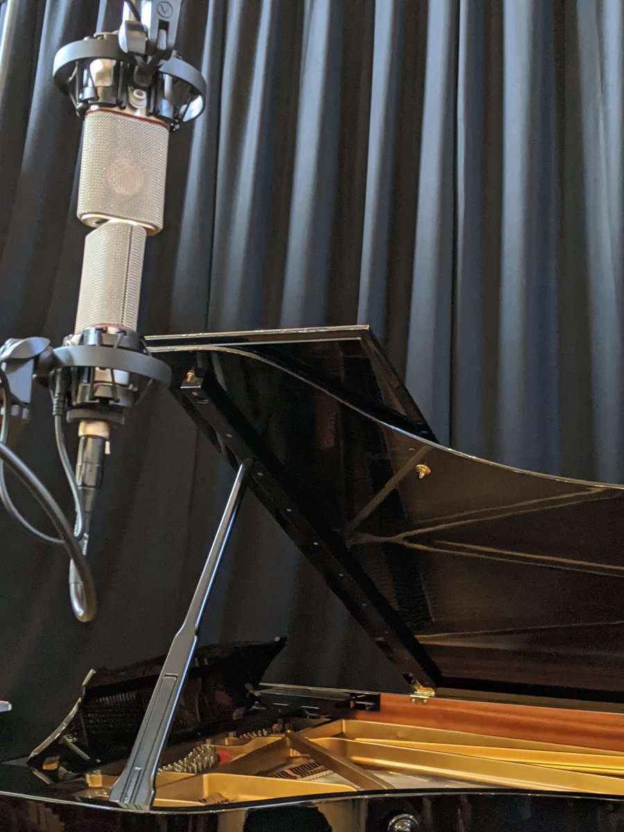 Setup and ready for another recording session. (That will make me feel completely inadequate even pretending to call myself a musician.)

I swear this guy has four hands.

Pesky professional players.

#austrianaudio #steinway #pianorecording