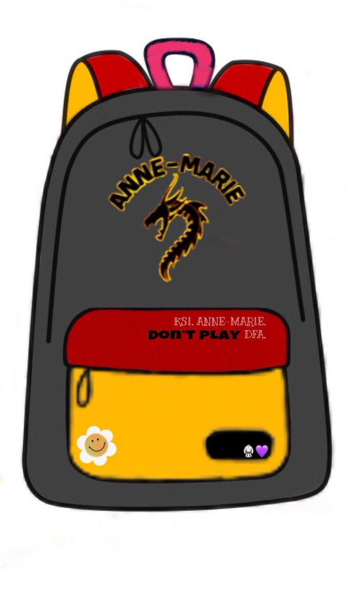 TurasmiAM's tweet photo. This is my backpack design๐ค #DontPlayBackpack @KSI @DigiFarmAnimals @AnneMarie https://t.co/31ItG37NbT