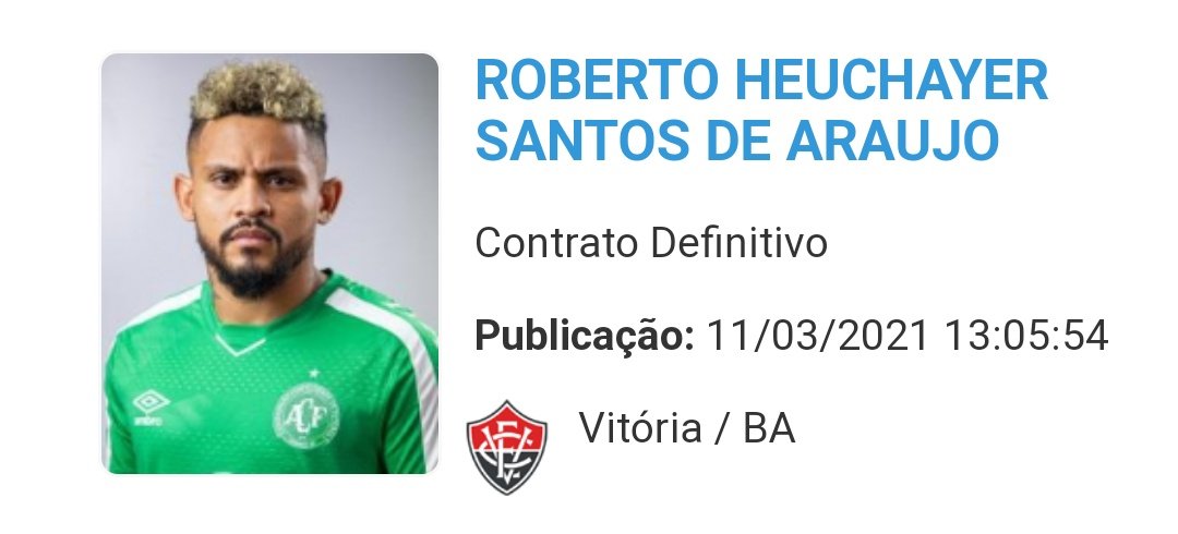 Info_Vitoria's tweet photo. #InfoECV: Com nomes publicados no BID, o lateral Roberto e o atacante Wesley, estão aptos as estrearem pelo rubro-negro. 🔴⚫🦁 https://t.co/SEXGM1iDci