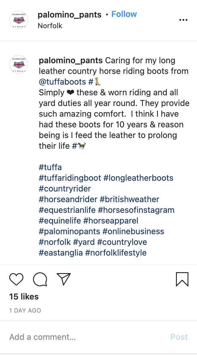 Tuffaboots's tweet photo. Excellent example of what some boot TLC can do...
https://t.co/EgwcNq50QA
#tuffaboots #tuffaridingboot #longleatherboots #countryrider
#horseandrider #britishweather #equestrianlife #equinelife #horseapparel #onlinebusiness #norfolk #yard #countrylove #norfolklifestyle https://t.co/0HtAAhEDhN