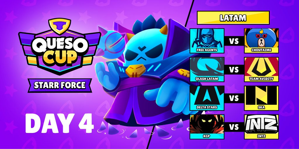 QUARTO DIA de QUESO CUP LATAM!! 7 Times Brasileiros brigando pelo titulo!! 
<a href="/INTZ/">INTZ</a> <a href="/QLASH_Spain/">QLASH España 🐉</a> @DSBrasil2k21 #KGP @Shortkingsbs <a href="/choutaime/">Choutaime - F/A</a>  @FreeAgents_br
 e MAIS!! Tudo AO VIVO na <a href="/TwitchBR/">TwitchBR</a>  às 17h!! VEM ASSISTIR!! 💜⬇️
Link: twitch.tv/rebolagamer