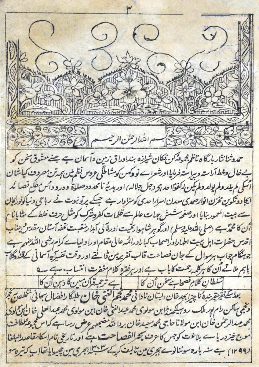 IbtedaOfficial's tweet photo. Bahr-ul-Fasaahat is one of the most authentic and most comprehensive books written in #Urdu on #prosody, #rhetoric and #poetics.

Author: Najmul Ghani Khan Rampuri
Publisher: Nawal Kishore Press
Year: 1927

https://t.co/2dMO9T429g via @internetarchive https://t.co/JsW6I66Xff
