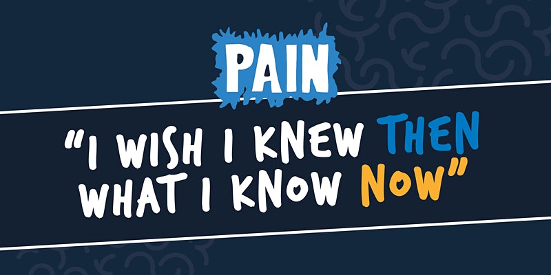 FlippinPain's tweet photo. Our next event is designed for people living with pain, by people living with pain

Join us for a FREE live webinar where pain experts (people living with persistent pain) will discuss things they now know about pain that they wish EVERYONE knew

Book via
https://t.co/Dox1aJznFa https://t.co/gPYfm4wnWa