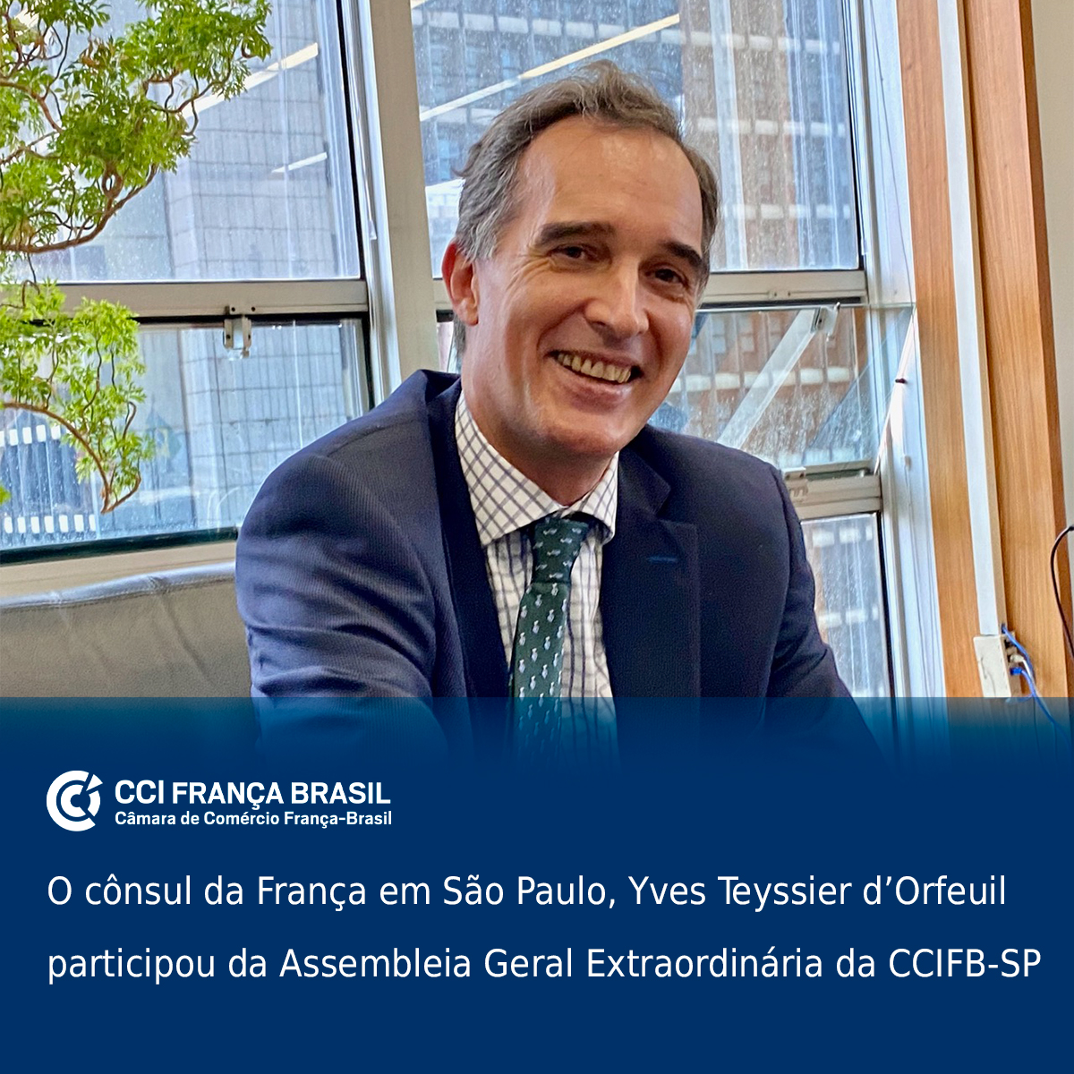 CCIFB_SP's tweet photo. O cônsul da França em São Paulo, @TeyssierdOrfeui, participou da Assembleia Geral Ordinária e parabenizou os 120 anos de atuação da entidade. “Há cinco meses no Brasil, ressalto a importância da #CCIFB, seus dirigentes e associados no fomento das relações franco-brasileiras” https://t.co/UsQfqdvHzd
