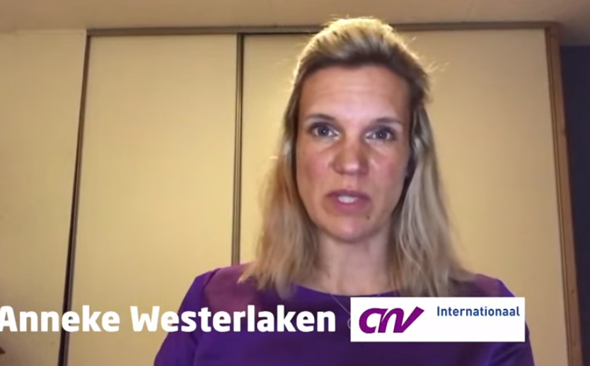 AnneWehkamp's tweet photo. "Vakbondsvrijheid en het recht op collectieve onderhandeling zijn nodig om duurzaam te komen tot minder kinder- en dwangarbeid, tot veilige werkomstandigheden en een #leefbaarloon. Toch staan deze twee rechten immer laag op de agenda van overheden."

@a_westerlaken bij #imvodebat https://t.co/6y2pVv1cQm