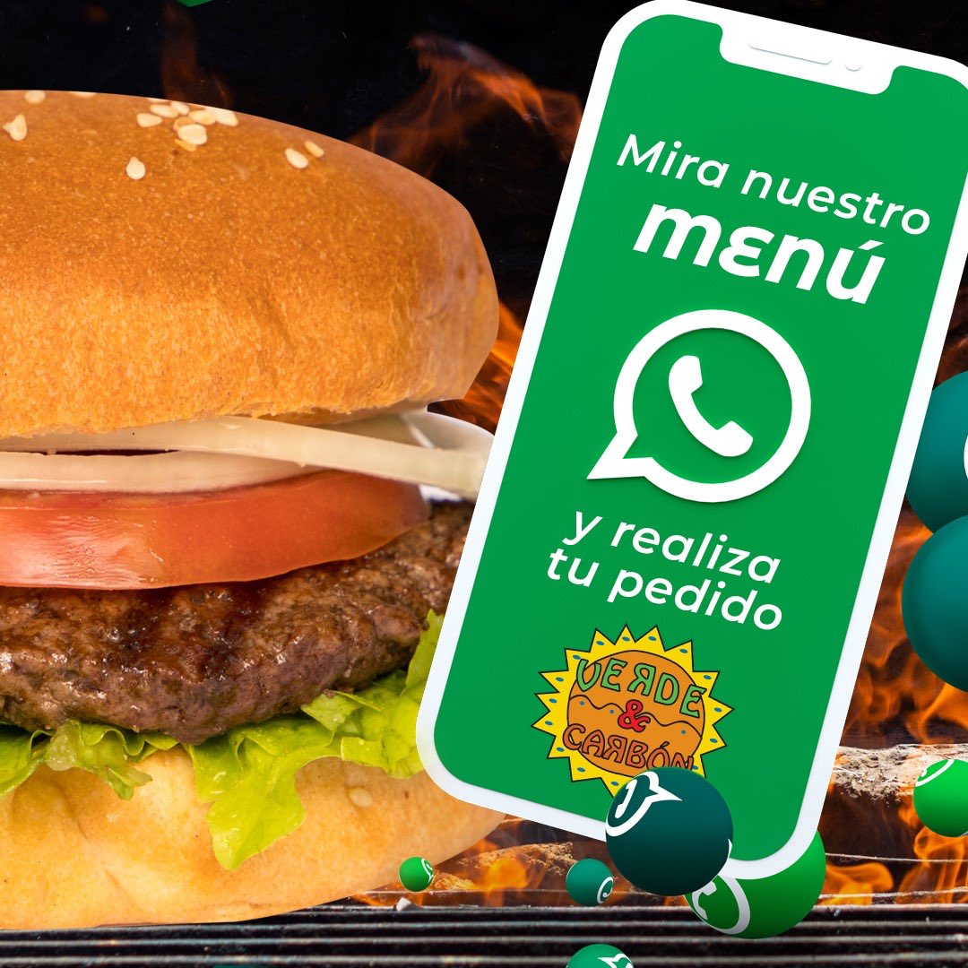 VerdeyCarbon's tweet photo. Mira nuestro Menú y realiza tu pedido: WhatsApp: https://t.co/YnWnnWsnNO Visítanos en La Florida o en el CC. El Bosque, pídelas para llevar o a domicilio 🍔🥤:
• ZONA NORTE ☎️ 🛵
026026562 / 022451781
• ZONA CENTRO NORTE ☎️ 🛵
26003080 / 026015421
#verdeycarbon #ccelbosque https://t.co/DmXVKTgvZO