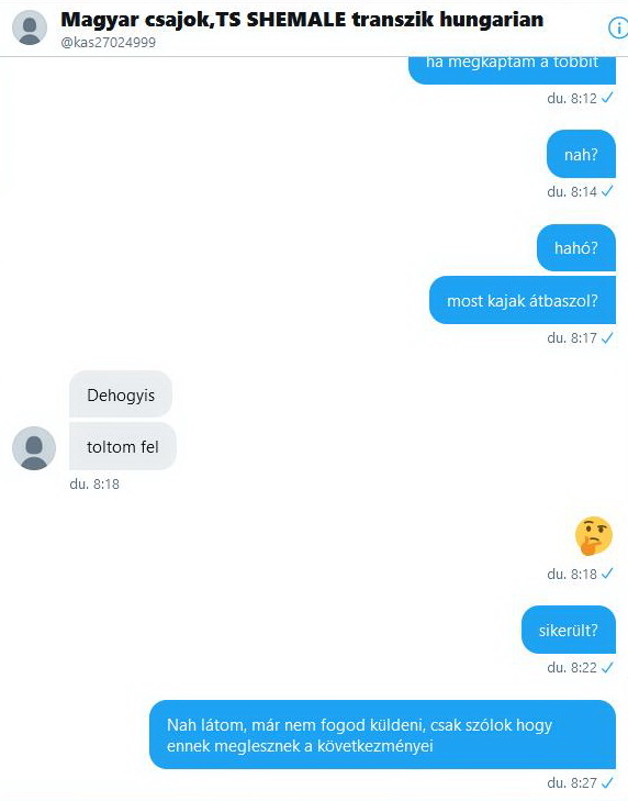 ssshhhsss69's tweet photo. https://t.co/ypYqjxSMEM
Jelentsétek ezt a fasszopót, küldesz neki képet erre letilt 
Minnél többen jelentsétek, és retweeteljétek .... https://t.co/33EiSYjpHE
