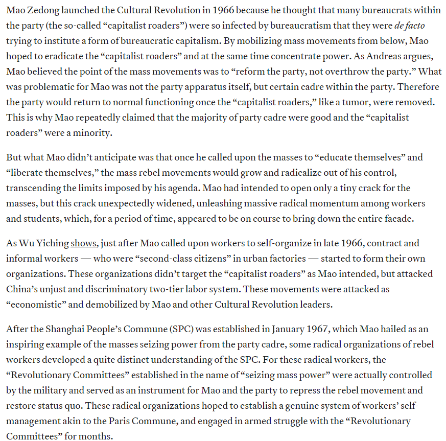 Y_Wenli's tweet photo. Rereading this, and this part reminds me of that "Mao was a liberal" 🔥take by @Itmechr3
(reposting this tweet since I messed up the screenshots last time) https://t.co/7wV9v29mu8