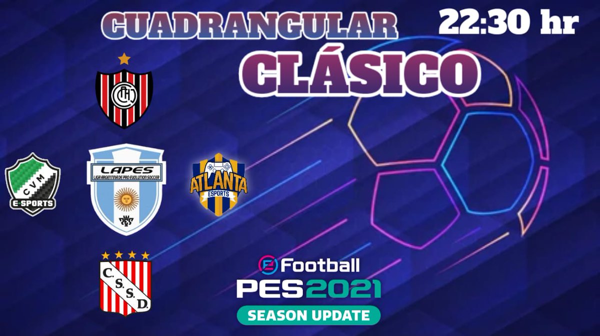 #Cuadrangular | #PES2021 🎮

Hoy desde las 22:30hs, Villa Mitre disputará un cuadrangular de clásicos pensando en el inicio del torneo de #AFAVirtualLiga.

Los rivales serán Sansinena, Atlanta y Chacarita.

¡Vamos #VillaMitre!
#ElClubDeLaCiudad 🇯🇴
#CVMeSports