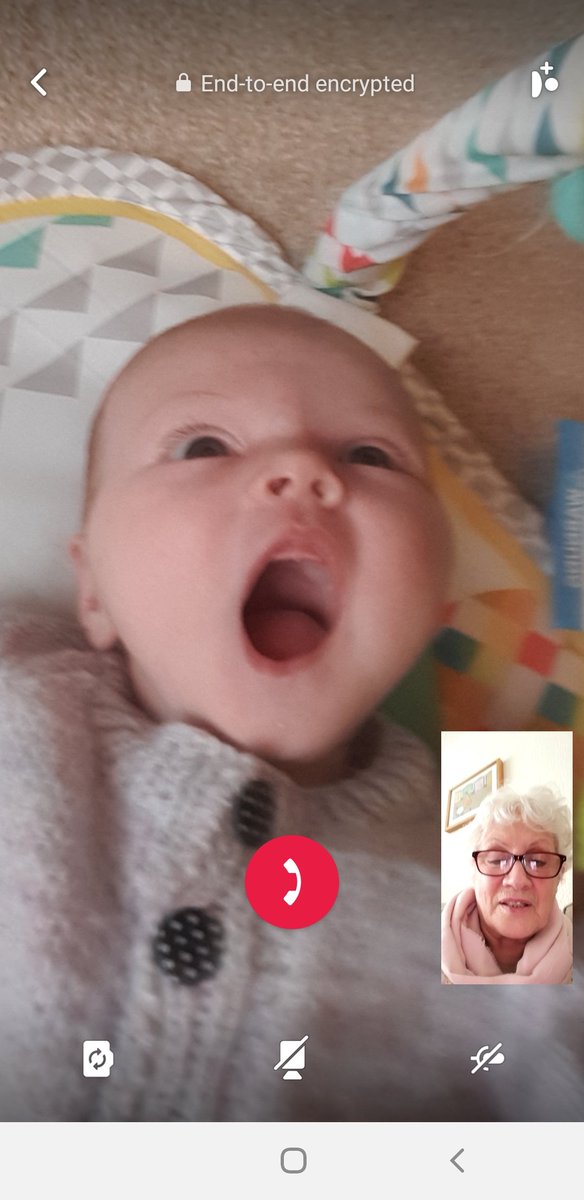 ericaharmar's tweet photo. Finally a photo of Esmé and her nana  Not quite the same as being able to meet her in person but its the best we can do.😔 https://t.co/RUBaMYJTAn