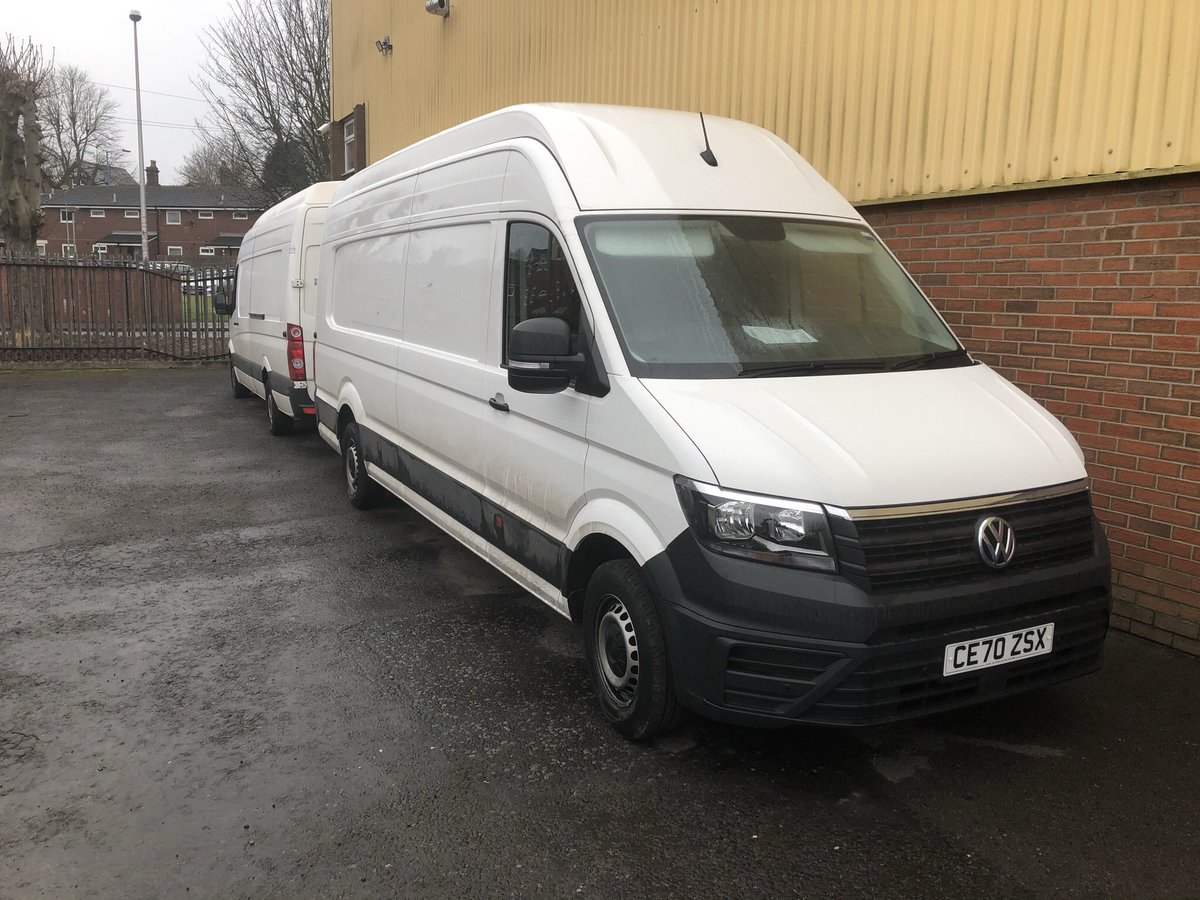 threewaypress's tweet photo. Something needs to be done on the security of catalytic converters on @VWUKPress vans as both were stolen on Tuesday night, it only took two scumbags four minutes to take them both. Both were locked in the yard with 8ft fencing. @WMPolice @UKVolkswagen https://t.co/V05fUJb5m3