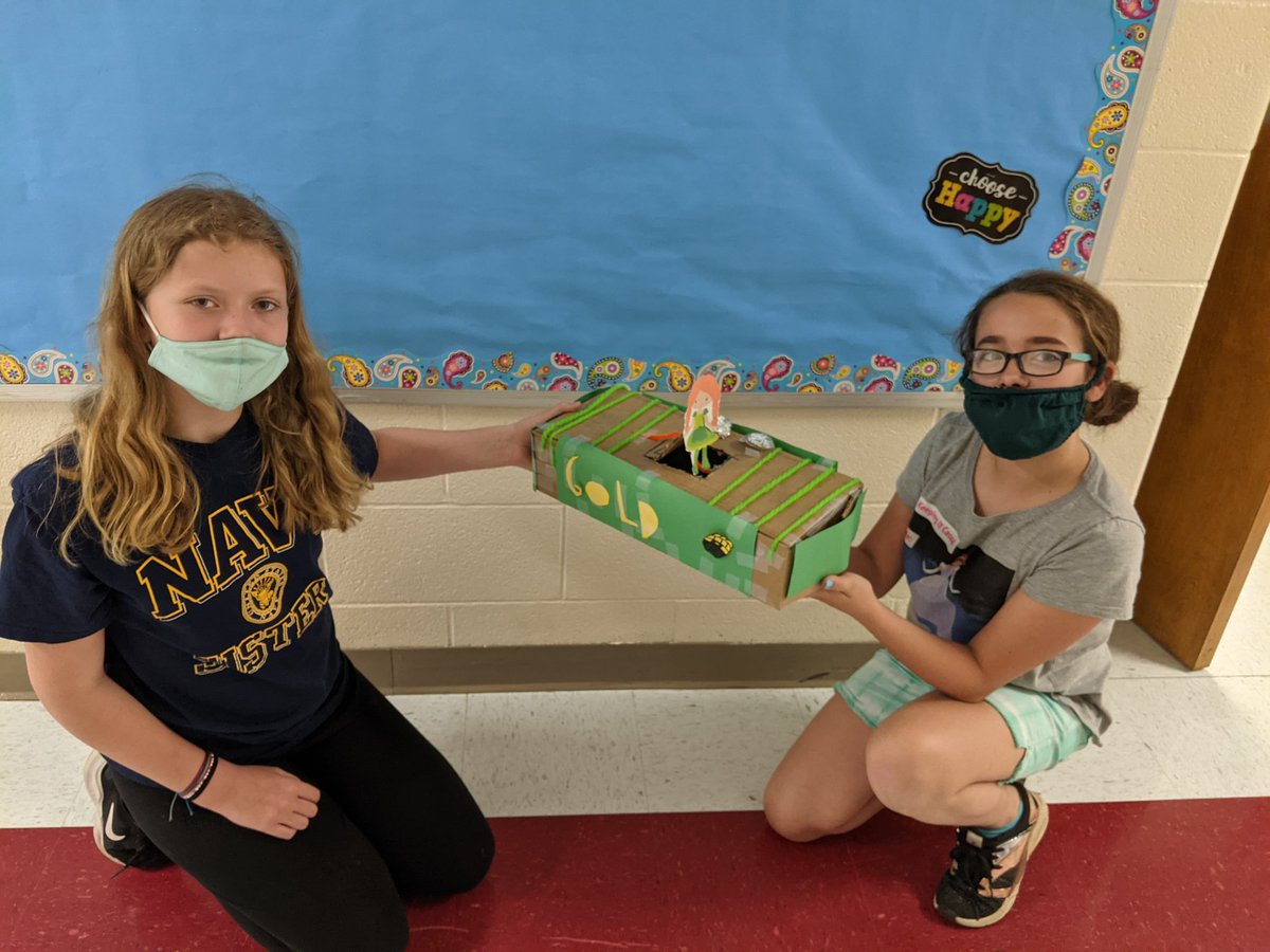 Kaleidoscope 4th graders build leprechaun traps and write about it. #STEM