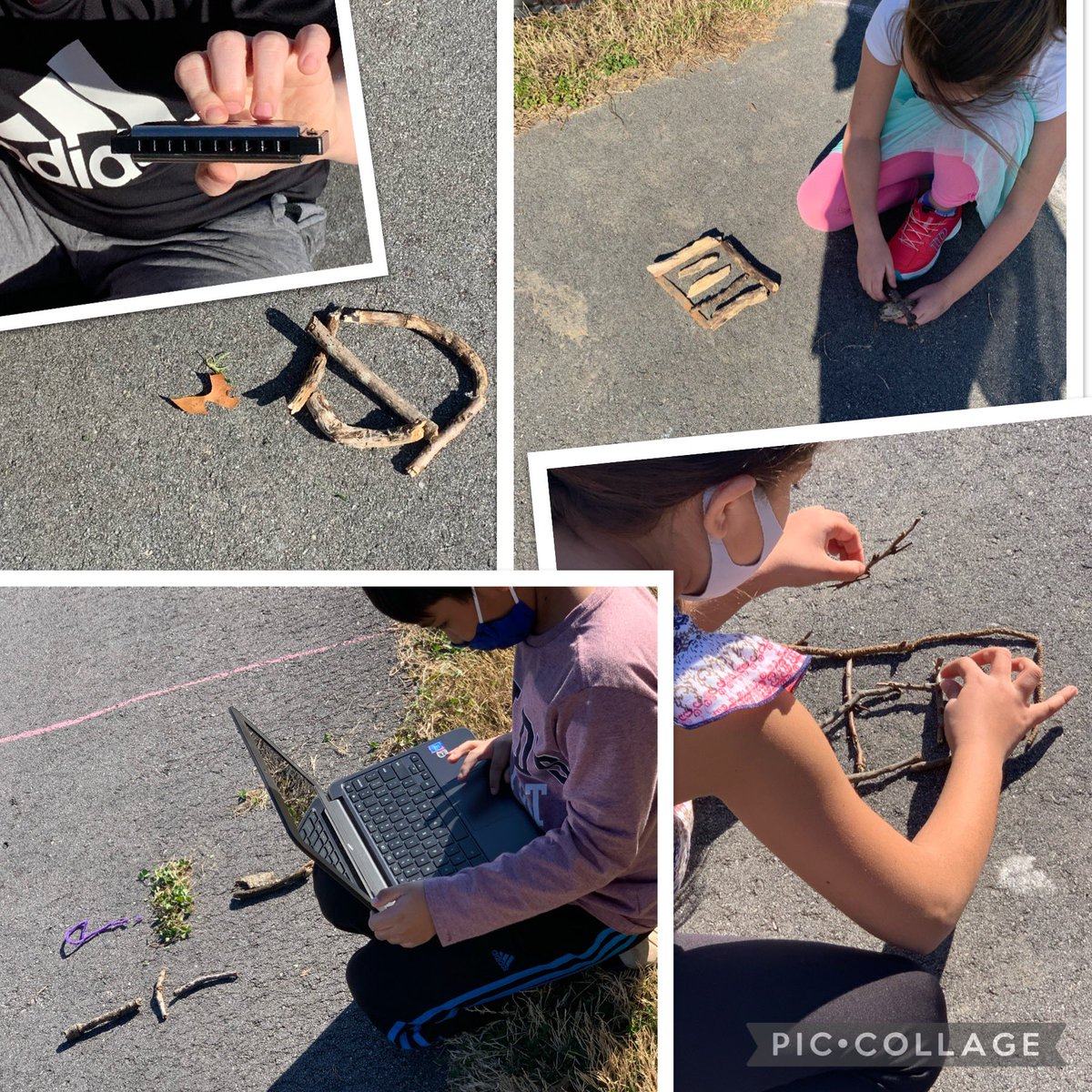 One of my fave times of year <a href="/LHECMES/">Lincoln HeightsECMES</a>!! Teaching fractions outside and using the nature around us to create and explain fractions using math talk. Someone noticed that the harmonica was partitioned into equal pieces! Way to go 3rd Grade🙌🏽 @flipgrid videos were phenomenal