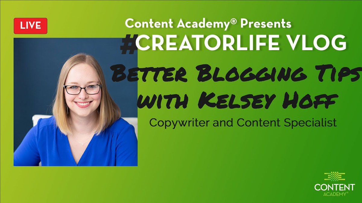 TONIGHT at 7:45, I'm joining <a href="/swinterroth/">Scott Winterroth</a> for a LIVE chat about blogging! Pop in and ask your deepest, weirdest blogging questions in the comments! <a href="/contentacademy/">Content Academy</a> buff.ly/3rzl7La #blogging #contentcreation #contentmarketing
