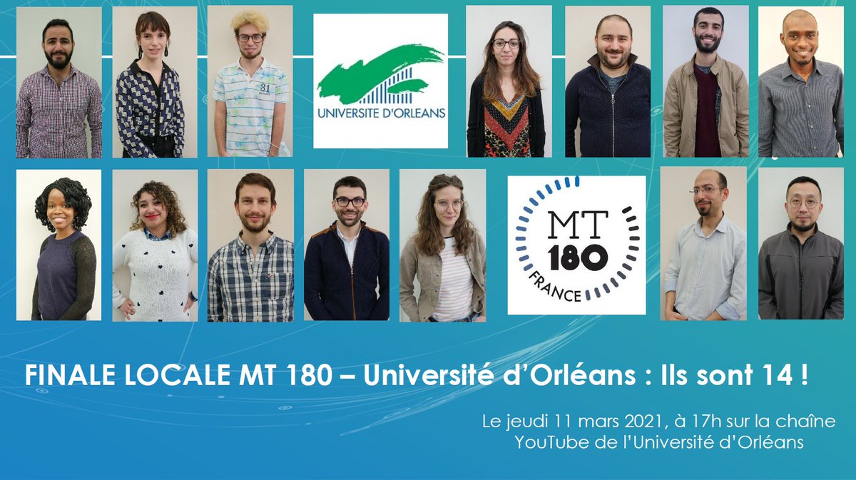 Félicitations aux 14 doctorants qui nous ont offert une très belle soirée ainsi qu'à leurs formateurs @LuzClarysse et <a href="/Q_Delepine/">Quentin Delépine</a>. Rendez-vous la semaine prochaine pour la finale régionale en direct de Bourges 😊
<a href="/MT180FR/">MT180</a> <a href="/DR08_CNRS/">CNRS Centre Limousin Poitou Charente</a> @CPUniversite