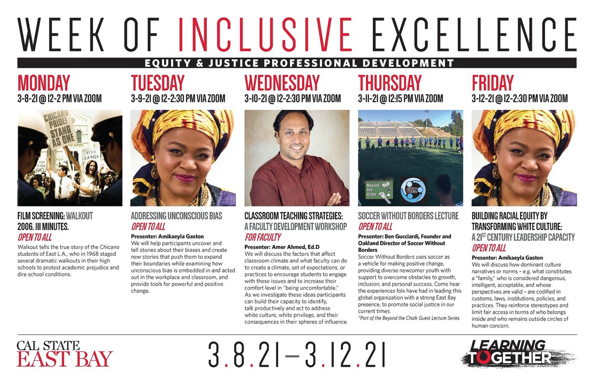 CSUEBDU's tweet photo. HAPPENING NOW!!

Thursday 3-11-21 @ 12:15 pm via Zoom 
Soccer Without Borders Lecture - Open to all

Presenter: Ben Gucciardi, Founder and Oakland Director of Soccer Without Borders

https://t.co/jFyzdDXttr https://t.co/gTzit3wkdc