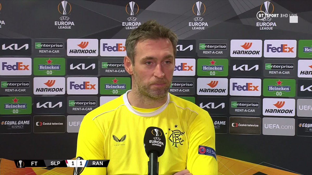 "A wee bit late! It's just one of these things. 

"You react to it, see it, stick your hand out, hope it doesn't go in and it never. Happy days!"

Ladies and gentlemen, Allan McGregor 😂👏

🎙 @Sports_EmmaD