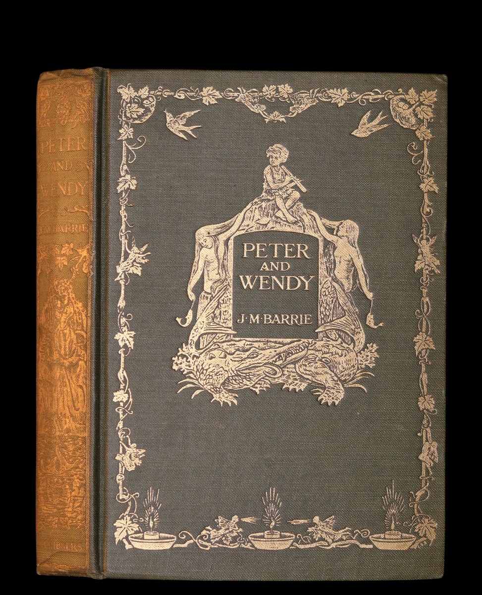 1911 Rare First Edition - PETER PAN - Peter and Wendy by James Matthew Barrie illustrated by F. D. Bedford.

More info:
mflibra.com/collections/br…

#BookWithASoul #FirstEdition #PeterPan #illustrated #FDBedford #booklovers #bookworm #bookstore #booknerd #rarebooks #bibliophile
