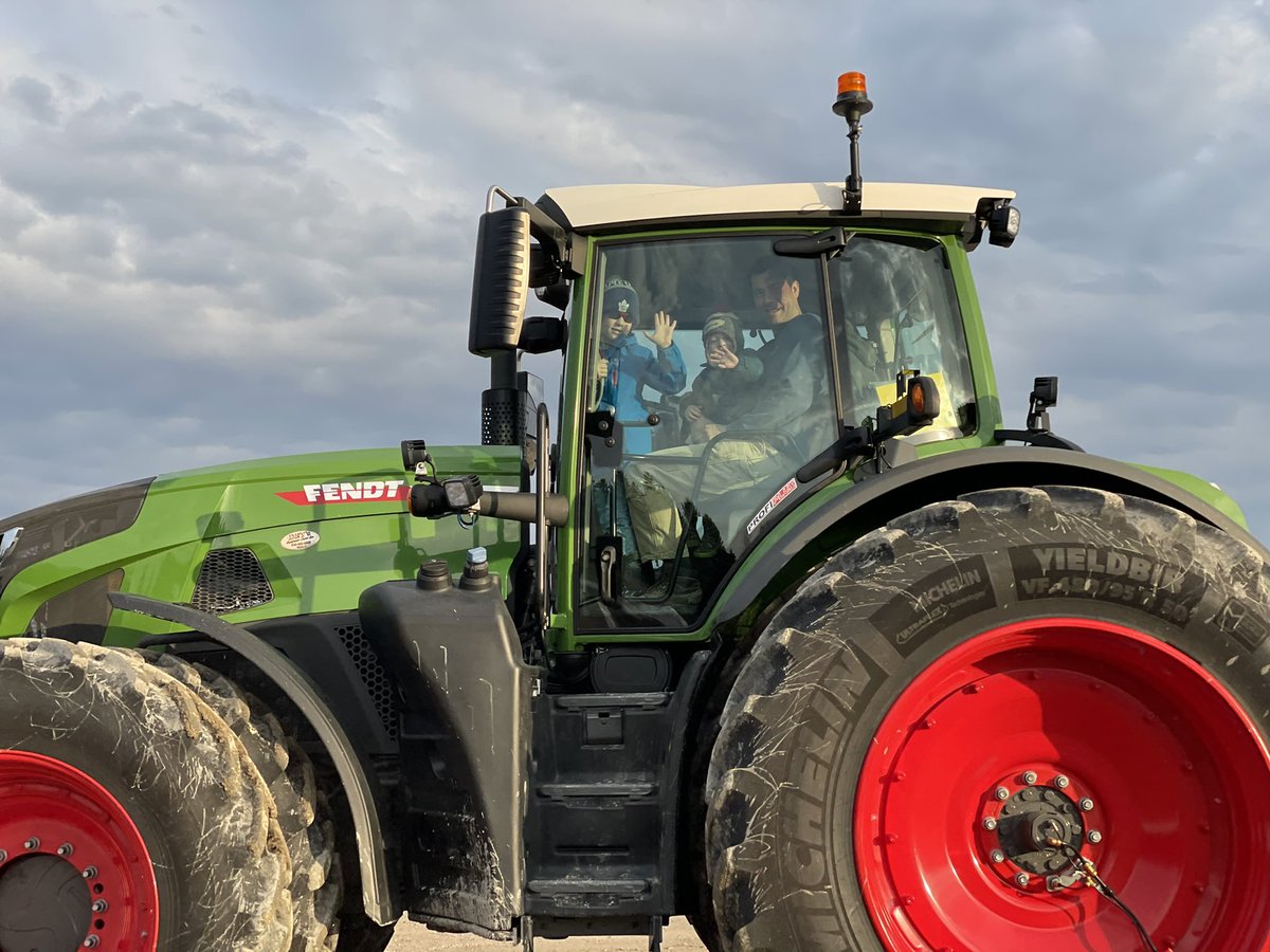 Checking out the new addition was a family affair this morning. Looking forward to running this impressive machine. <a href="/Fendt_NA/">Fendt_NA</a>