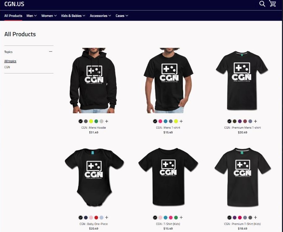 cgncookie's tweet photo. Wanna Show off your Support with a #CGN T-shirt or Hoodie! Available directly in our CGN Shop!! Link below!! #CGN #Twitch #Mixer https://t.co/Pft6xjzgwv https://t.co/ieo4uk2OeD