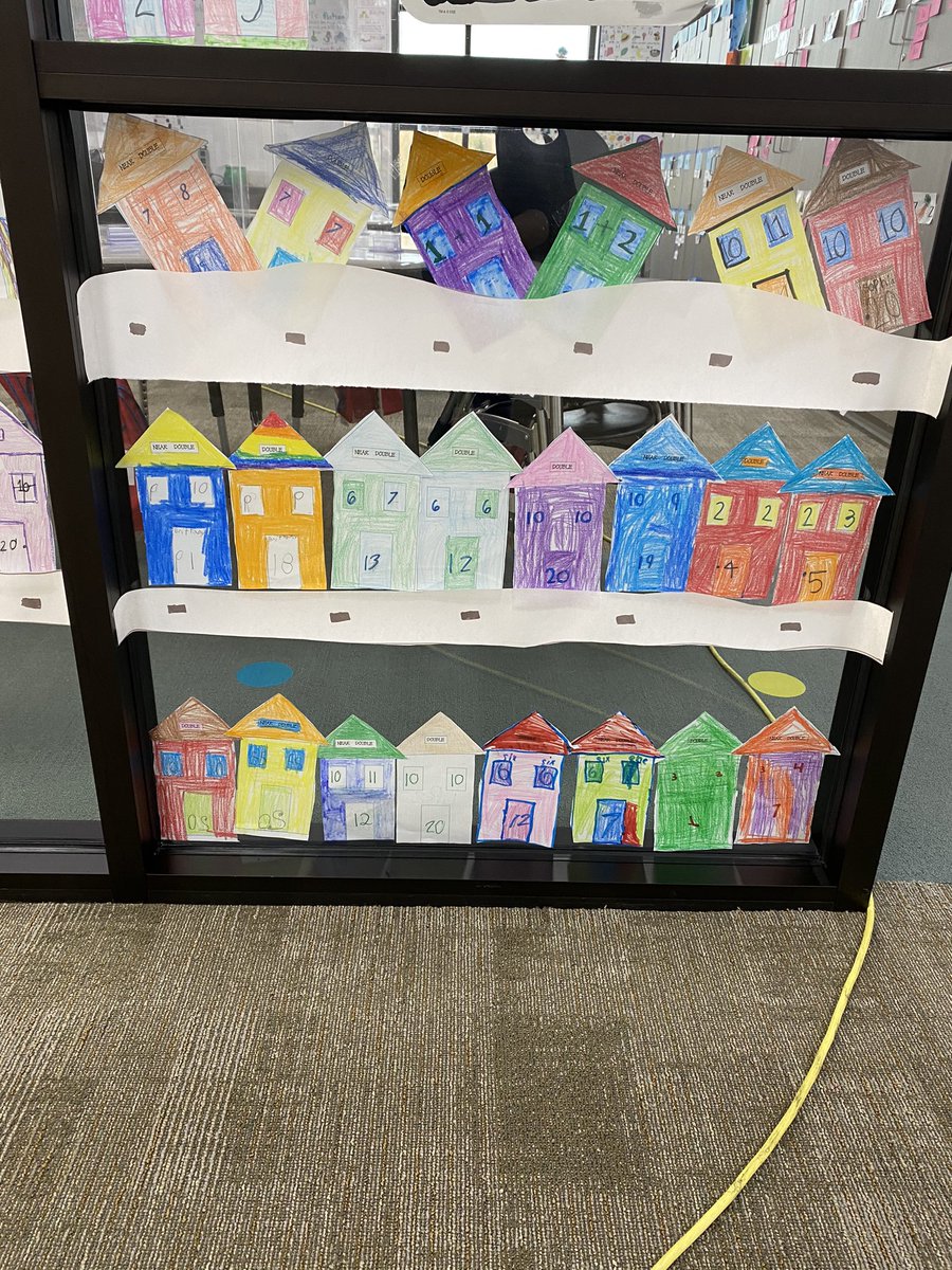 Check out our doubles and “near doubles” neighborhood! Such a fun way to teach the students doubles and doubles +1 🥳🏘 #BeAHooverHero