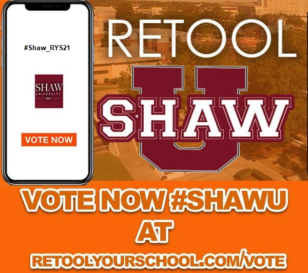 ShawUniversity's tweet photo. #ShawU WE NEED YOU! Voting ends Monday! Go to the link below, go to cluster two &amp; VOTE NOW!

https://t.co/YhOcAJoPrk https://t.co/FELnTqeObt