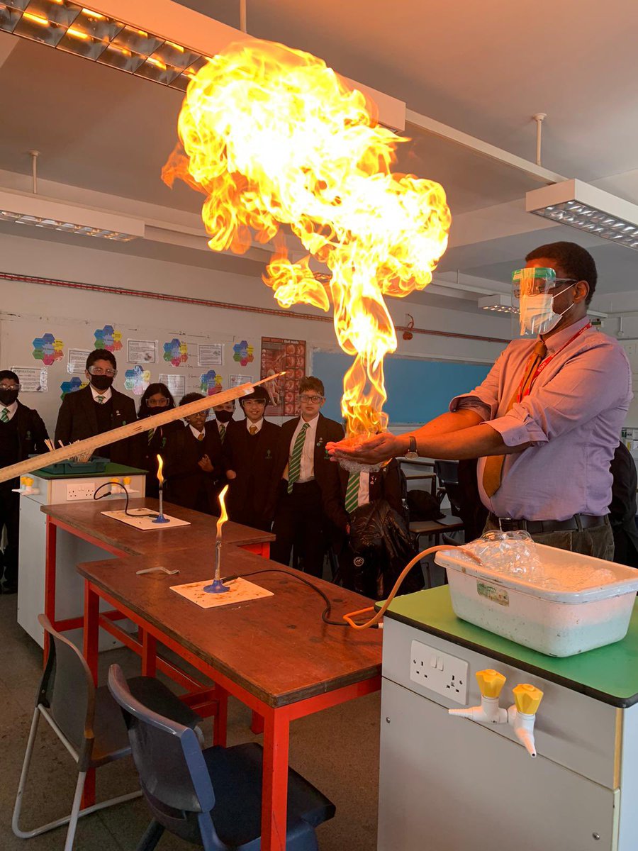 Day 4 of #scienceweek ended with a bang.. LITERALLY! Crazy science demos by our wonderful staffs! Student’s were so engaged and intrigued, especially when linking the science behind each demo! #BritishScienceWeek #wearefgcs #education #EducationNeverDies #science #sciencenerds