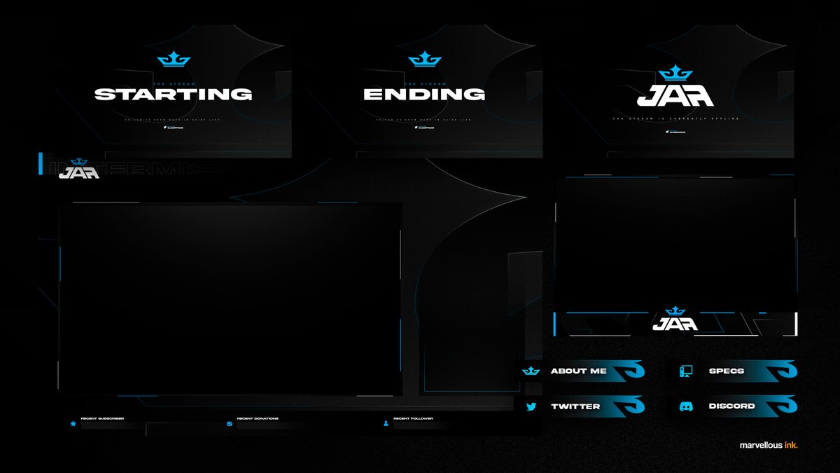 No one ever looked better wearing a crown! 👑

Stream package design for <a href="/Jarffzxo/">HendrexSmuts</a>