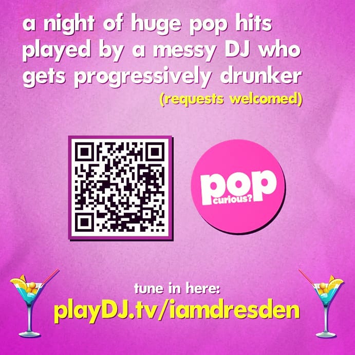PopCuriousClub's tweet photo. This Friday night: join us for #SmashedHits - a drunken night of pop music!

Expect to hear hits from the likes of #Britney, #Madonna, #DuaLipa, #Kylie, #GirlsAloud, #LisaScottLee, #Sugababes and more, with your requests welcomed! 

Tune in from 10:30pm: https://t.co/r6xJ9ttNDl https://t.co/8LqCdYyUwr