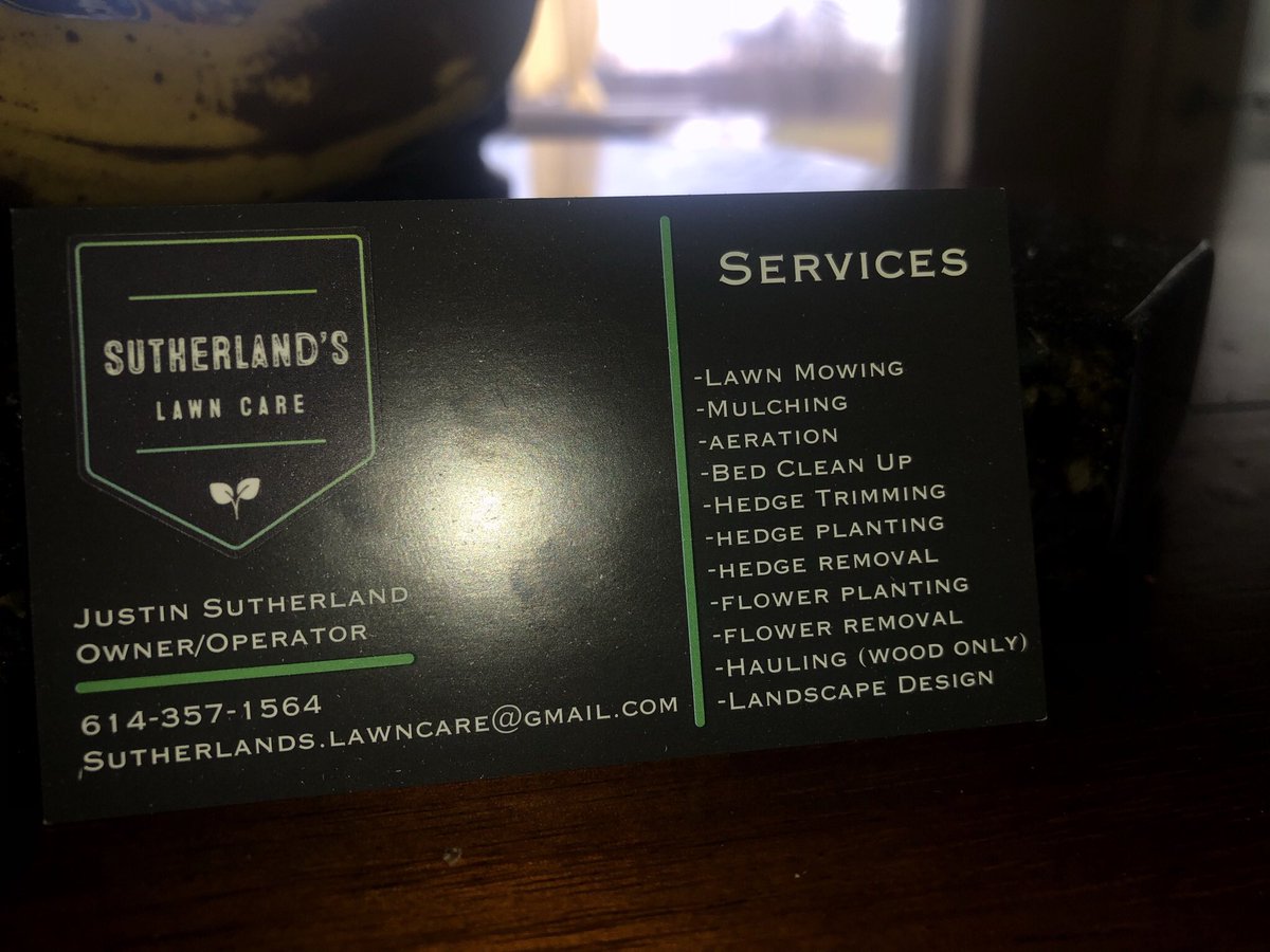 Sutherland’s Lawn Care is ready for year ✌️