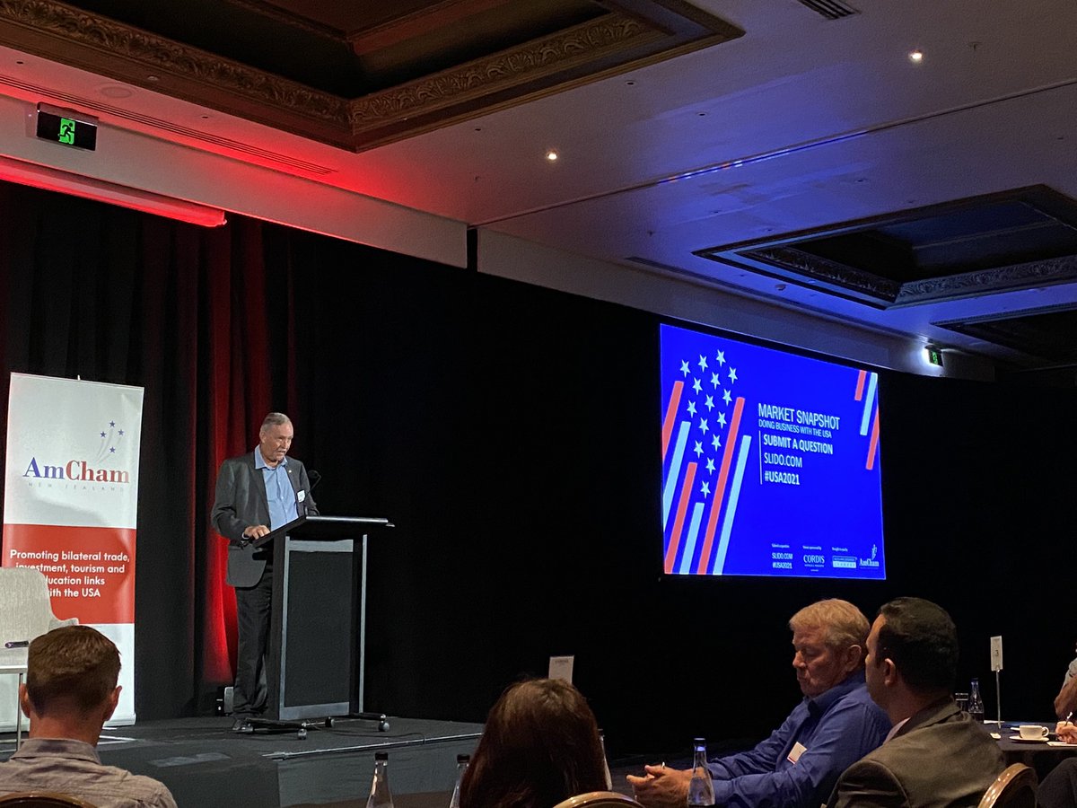 gonextventure's tweet photo. Opening remarks USA market snapshot. #goglobal #aucklandbusinesschamber https://t.co/JhjKRppGzx