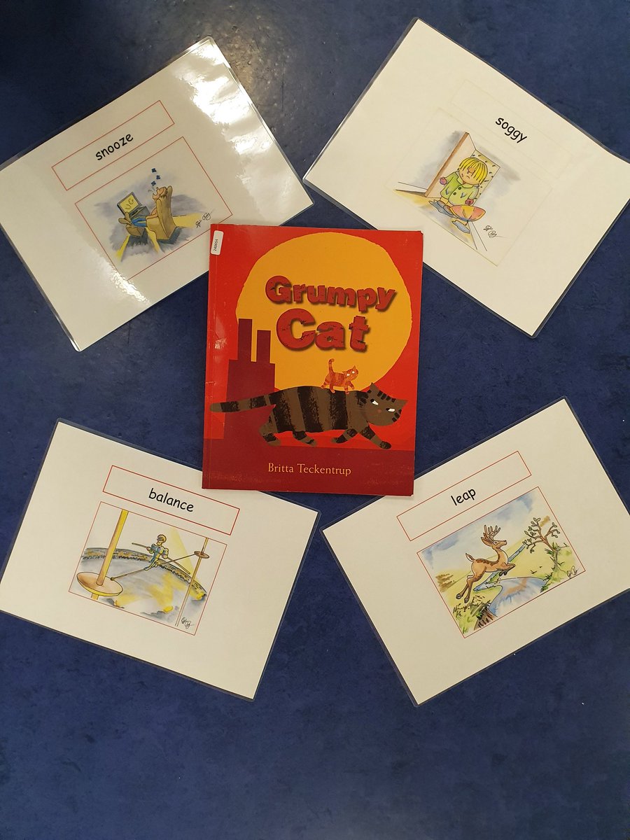 GillianOlford's tweet photo. Our #WordBoost🚀 story @KnightsridgeEYC this week is Grumpy Cat by Britta Teckentrup. The #Boostwords we are learning are
• snooze
• balance
• leap
• soggy
Remember to scan the QR code sent home to listen to the story. https://t.co/0cg7LmWtUq
