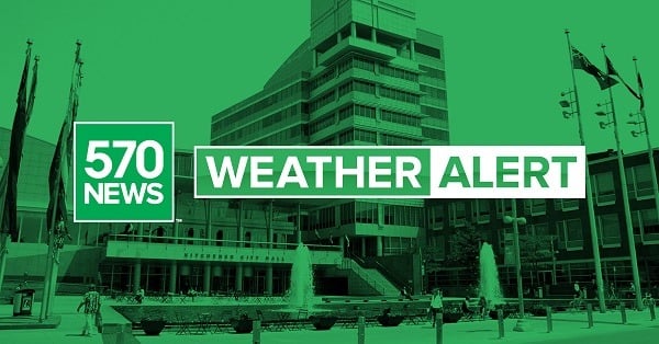 CityNewsKIT's tweet image. JUST IN: Environment Canada has issued a severe thunderstorm warning for Waterloo Region and Wellington County. A line of thunderstorms is located from Conestogo Lake to St. Mary's, moving east at 40 km/h. Strong winds gusts are expected, large hail, and torrential rainfall.
