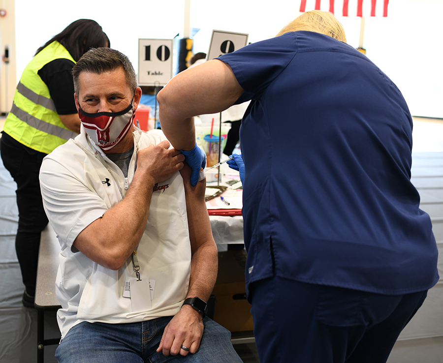 fcboe's tweet photo. Fayette County Public Schools, in partnership with Piedmont Fayette Hospital, held the first of two vaccination clinics, with approximately 63% of the system’s workforce receiving their first dose of the vaccine. https://t.co/mjQ83BoGxb https://t.co/rEfSOYQ4mP