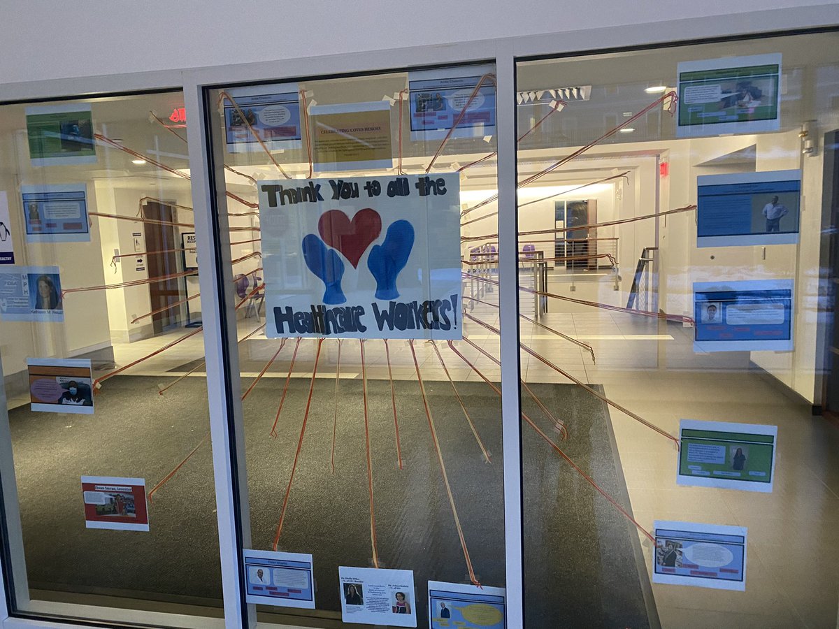 CushingLife's tweet photo. This week- in the dining hall and venues across campus, the Cushing community celebrates and honors their “COVID heroes” #PoweredByPeople #CushingStudentLife https://t.co/PQTF9ybKvr