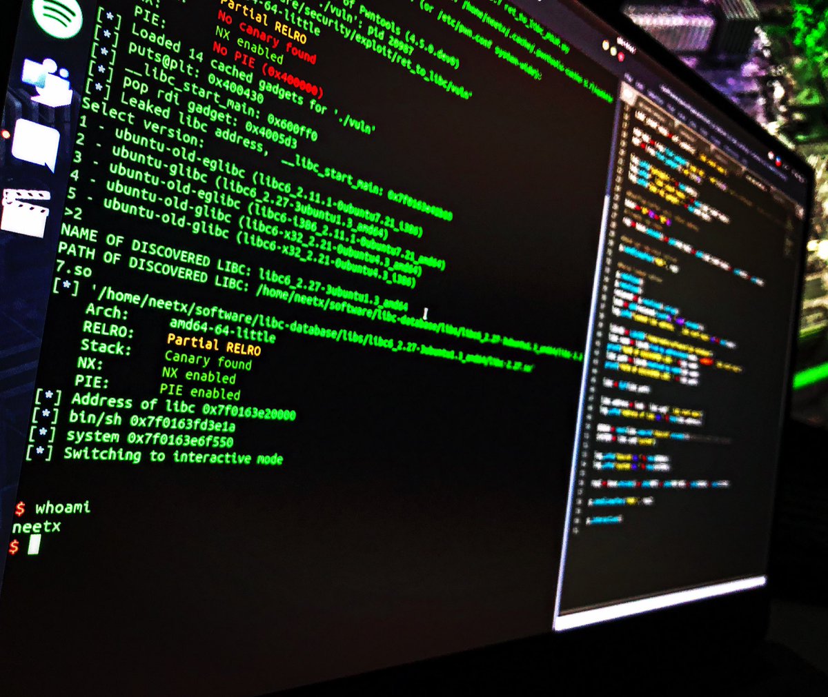 neetx_'s tweet image. Exploitation time

#exploit #exploitdevelopment #reverseengineering #hacking