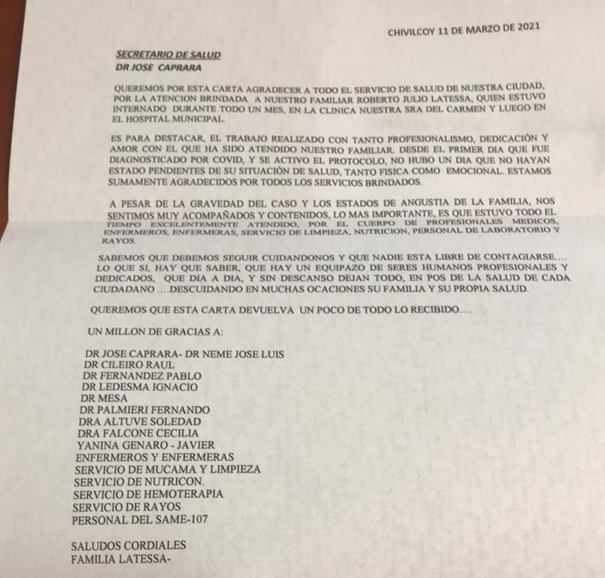 GenaroYanina's tweet photo. Qué gran equipo de salud tenemos!!! A seguir así. Muchas gracias por el reconocimiento flia Latessa 😊❤ @neme_dr @JavierAzcola https://t.co/xynap2yjLt