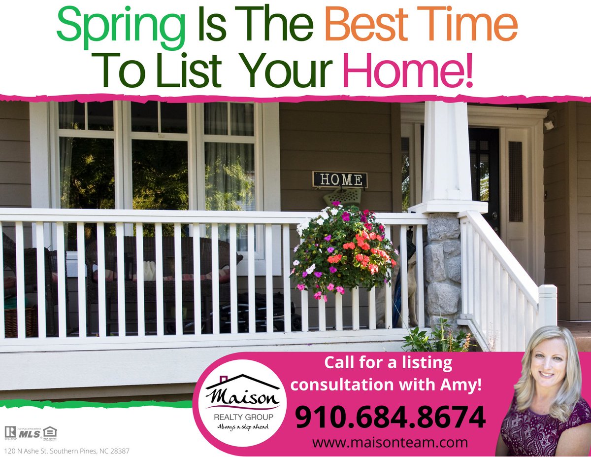 TheMaisonTeam's tweet image. #MaisonRealtyGroup #SpringListing #MooreCountyNC #Military #SouthernPinesNC #MaisonTeam #ListingConsultation #RealEstate #Realtor #LocationLocationLocation #ForSale