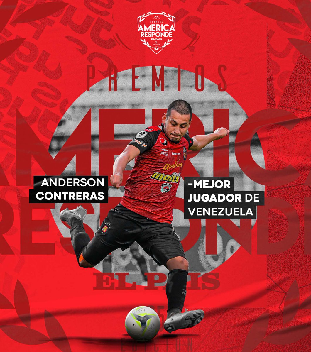 Caracas_FC's tweet photo. ¡Mejor Futbolista de Venezuela! 💎

El avileño Anderson Contreras fue distinguido en la edición 35 de los “Premios America Responde” del diario El País de Uruguay, otorgado por periodistas de 12 países para reconocer a los más destacados de América.

¡Felicidades, @Andersoncon18! https://t.co/2obGDNf8Vb