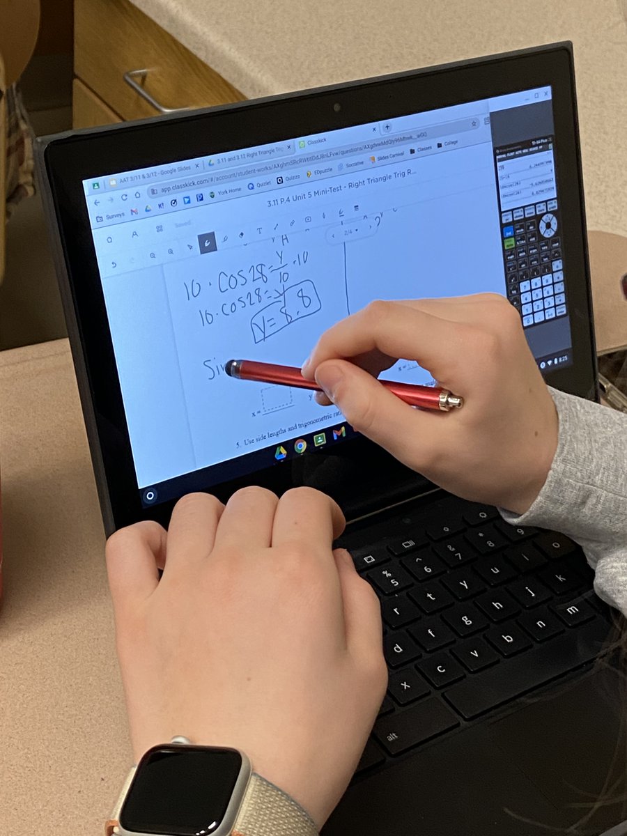 E_Sheninger's tweet image. Great use of @Classkick in math at  @YorkD205 #digilead #iledchat #igniteD205