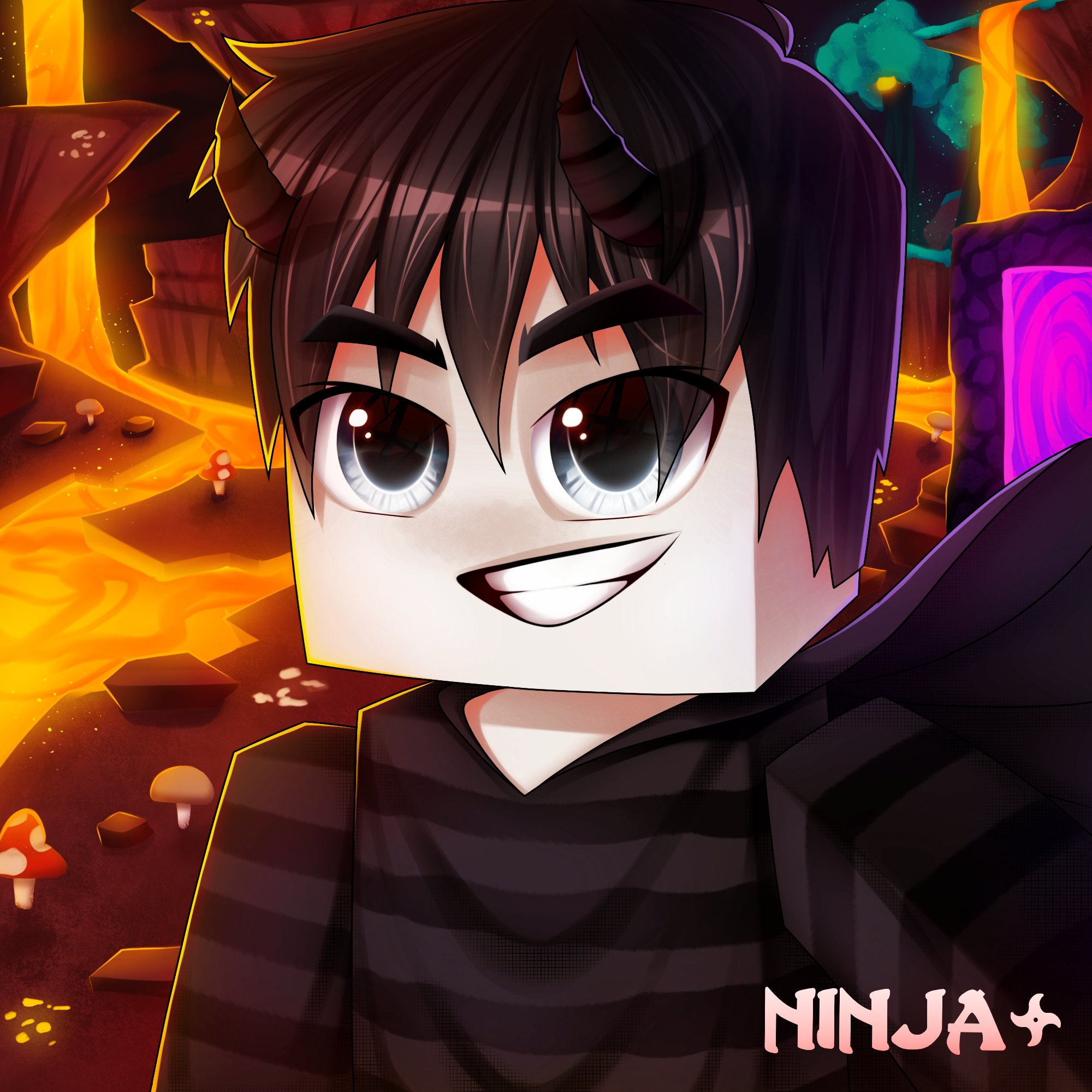 nego.art - ON on X: Novo Desenho ! Cartoon Minecraft 3D ! para  @SophosGames de @NinJaArtzOfc feito no celular RTs and FAVs !   / X