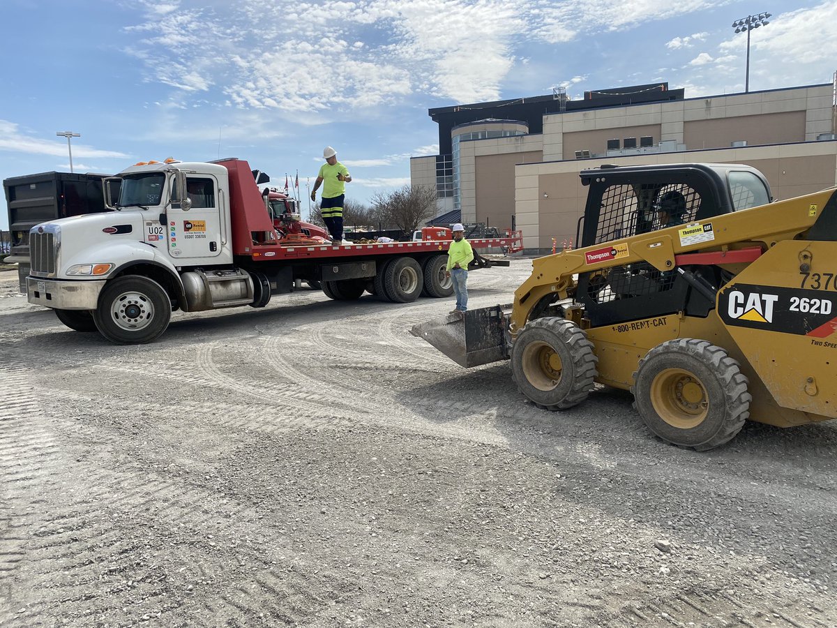 Cat Rental Store customer RCC Concrete Services, LLC using a Cat 306 Mini Excavator &amp; a Cat 262D Skid Steer on the job at Saint Thomas Sports Park aka the <a href="/Titans/">Tennessee Titans</a> practice facility in Nashville, TN 🏈💪

Ready to dominate your next job site? Visit TMRents.com today.