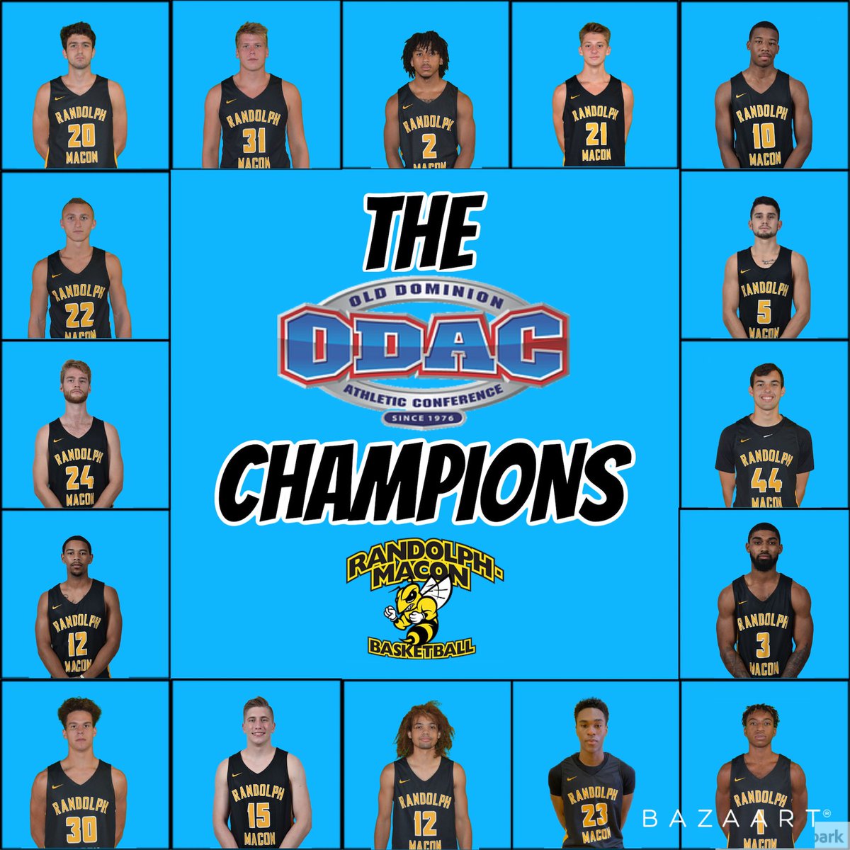 Randolph-Macon Basketball are your 2021 ODAC Champions‼️🏆 #JacketsFamily🐝🐝🐝