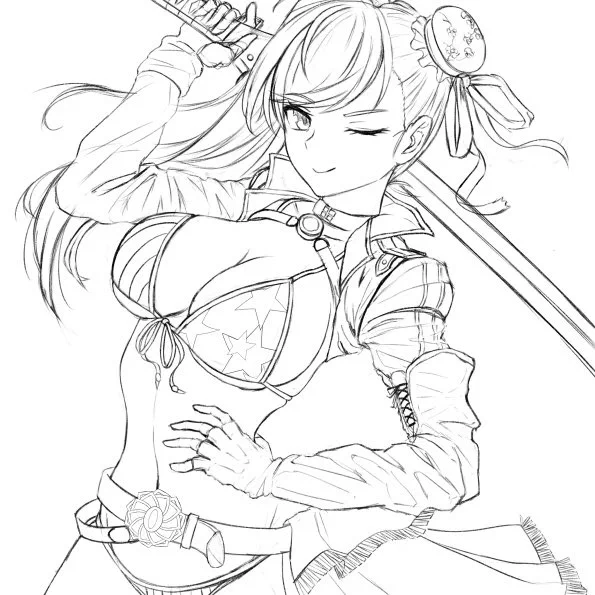 次は水着武蔵ちゃん 