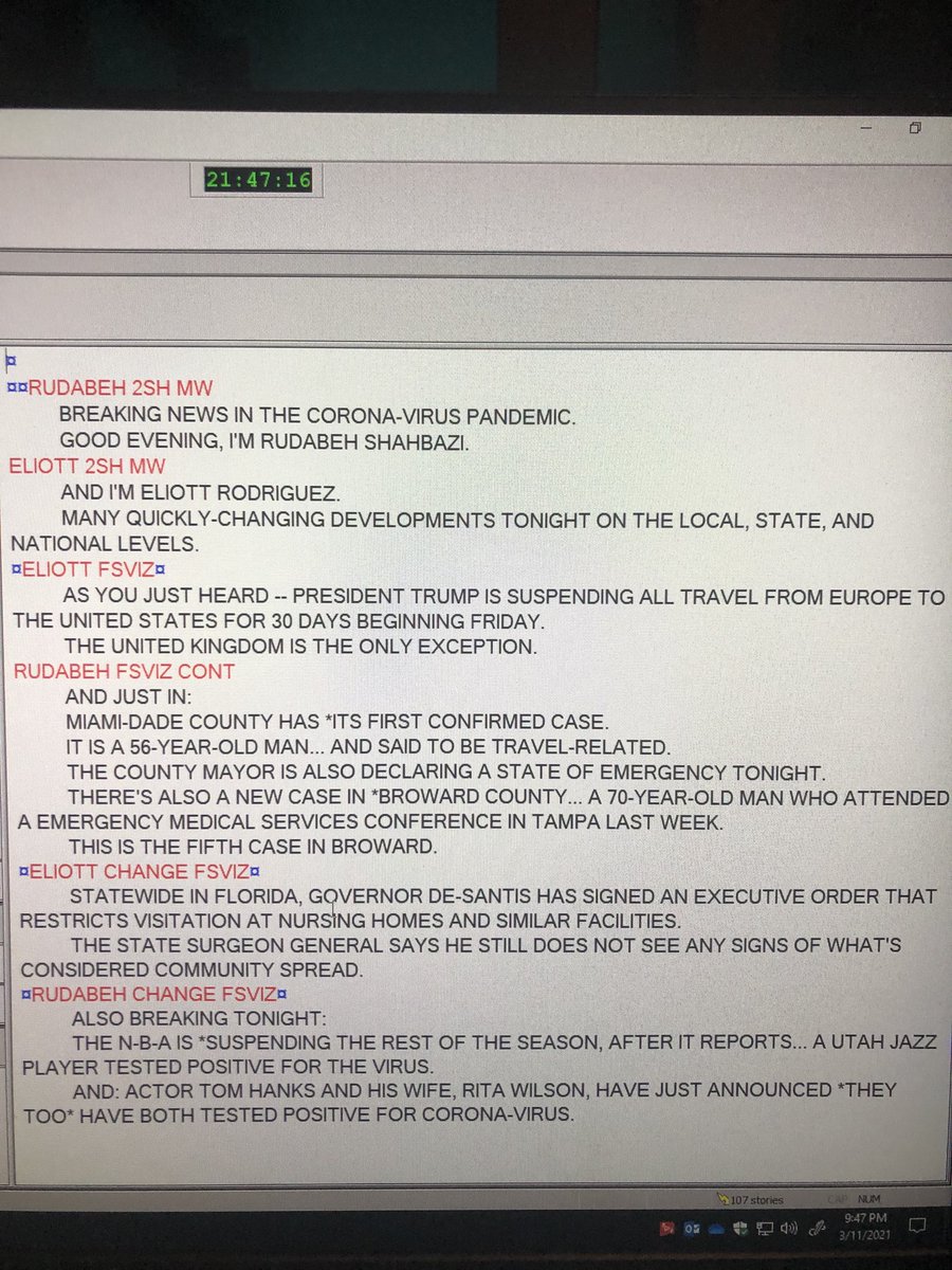 RudabehShahbazi's tweet photo. Surreal to see this script from exactly one year ago with ⁦@ERodCBS4⁩ - my amazing former producer ⁦@RealRyanFisher⁩ dug it up. https://t.co/EIXU0P9w9d
