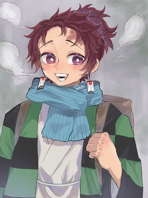 ちｬなﾁｬ‼️さんがTwitterに投稿した竈門炭治郎(鬼滅の刃)のイラスト。