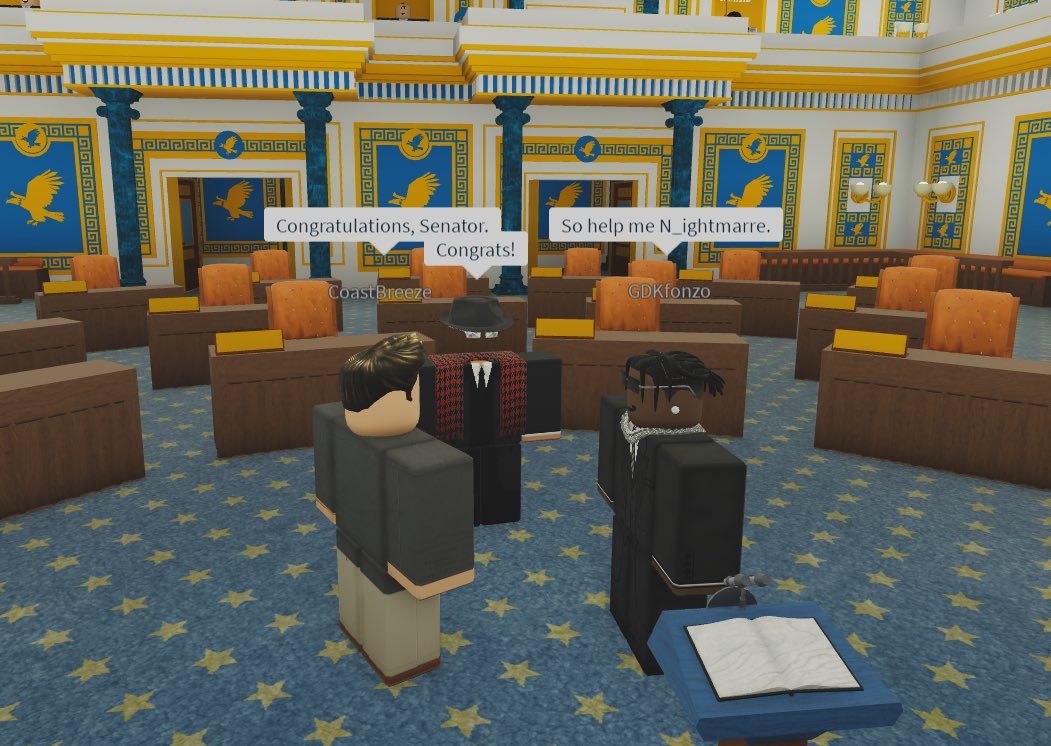 I would like to thank the honorable <a href="/SenMajLder/">N_ightmarre</a> for graciously nominating me to the Senate to represent all the Americans of occupied Hawaii. I will be pursuing an America-first agenda. Truly a sagacious day for my future endeavors.